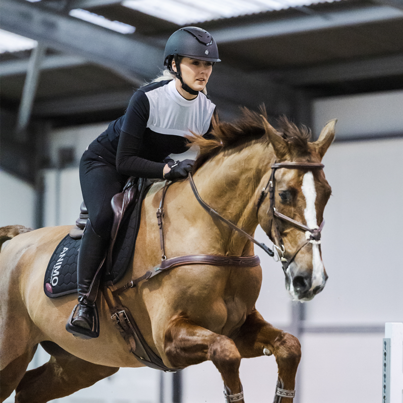 EQX by Charles Owen Kylo Riding Hat with MIPS - Black Matte/Black Gloss-3